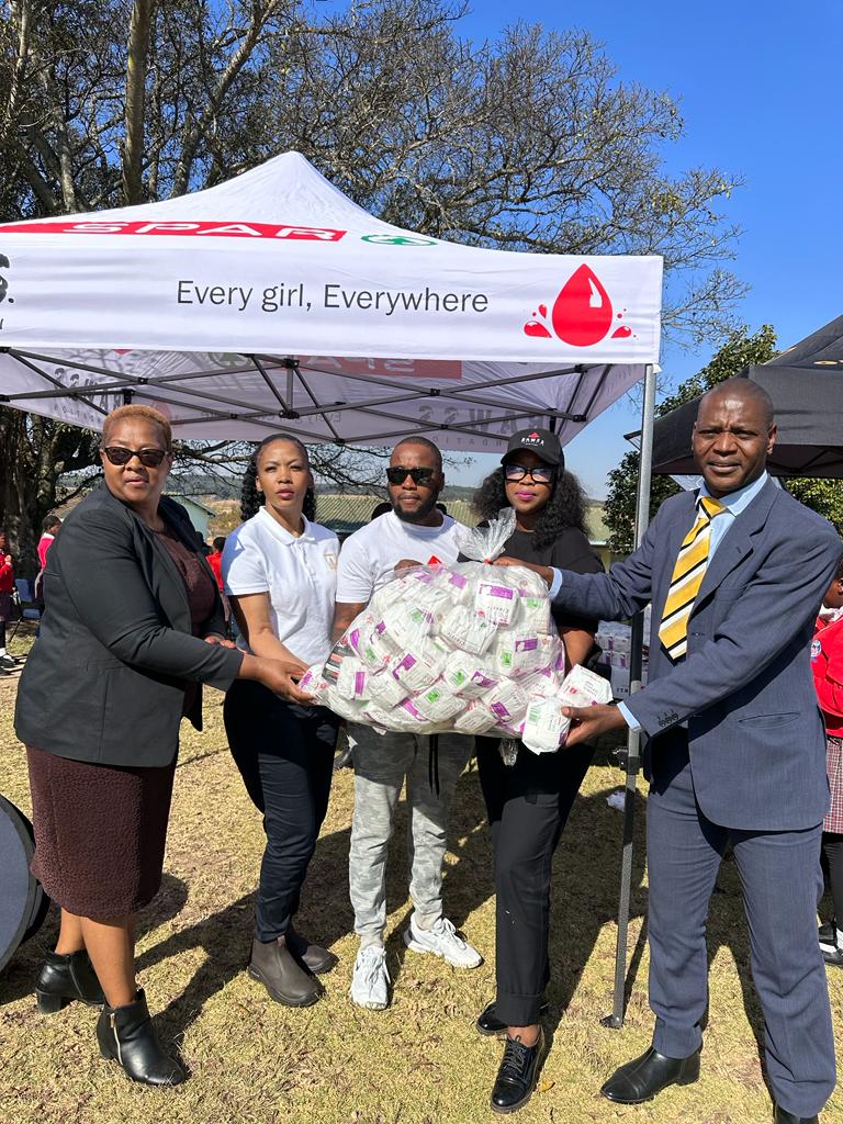 BAWSS Foundation Sanitary Pads Donations sponsored by Spar